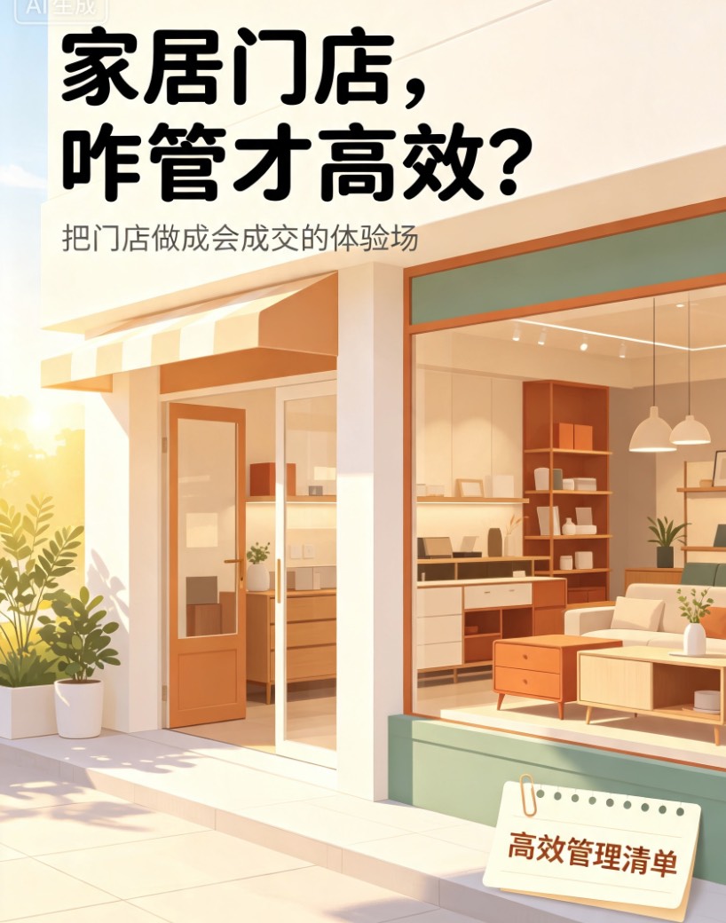 家居门店，咋管才高效？