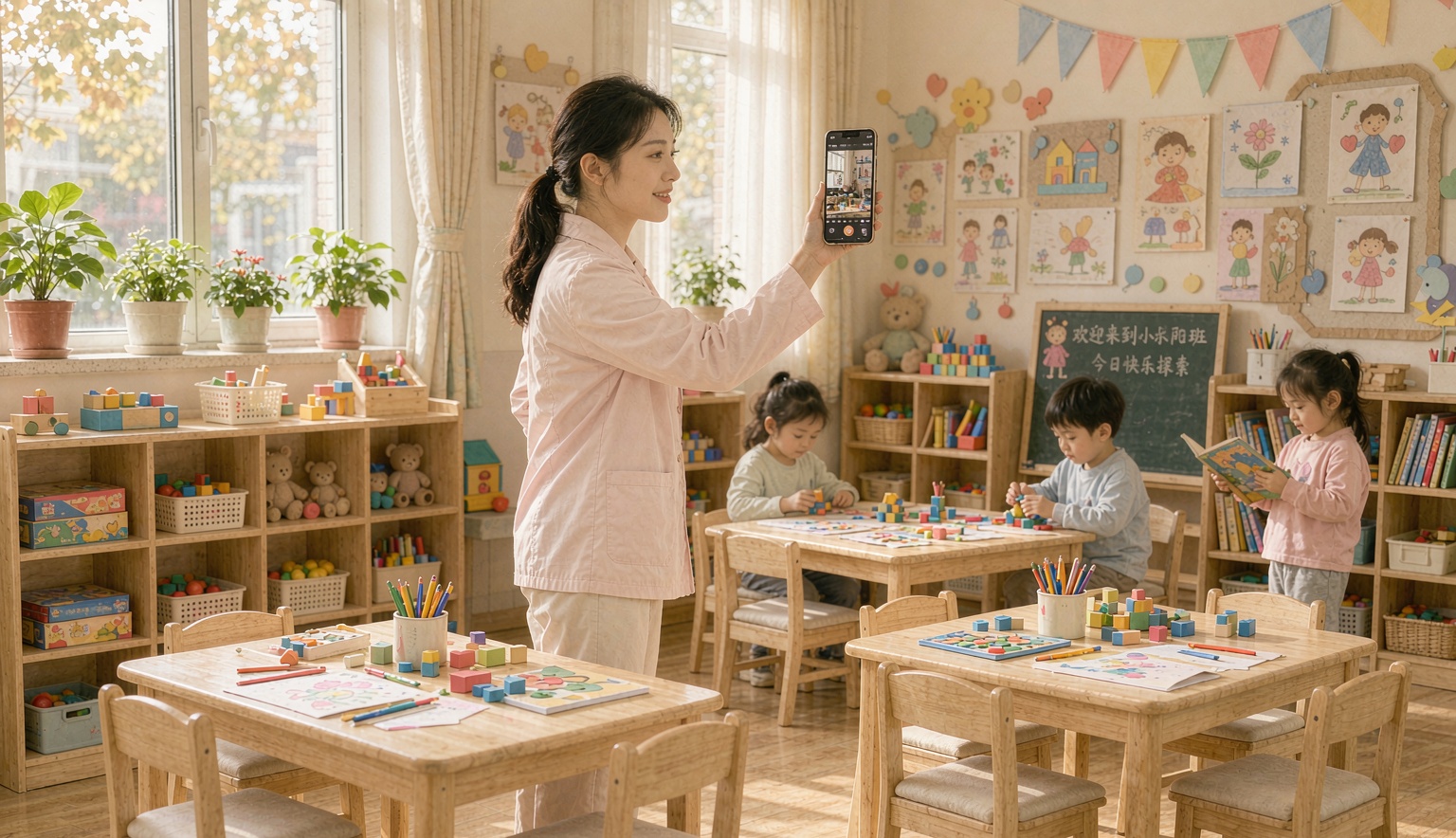幼儿园开放日总有家长来不了，诺云直播把这一天开进直播间