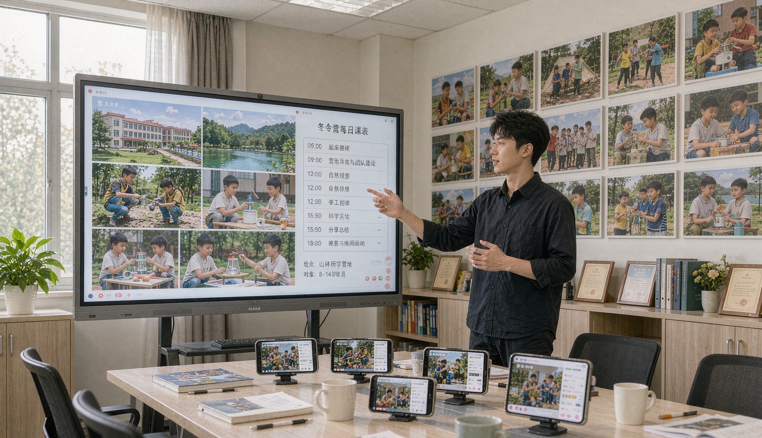 冬令营的说明会开一场散一场，诺云直播把营地和答疑留在线上